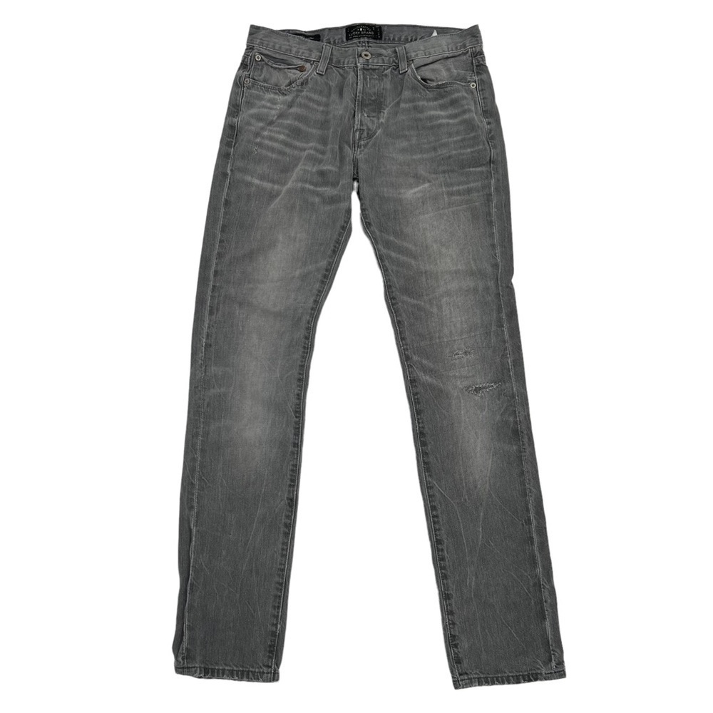 Lucky Brand Perth Gray 1 Authentic Skinny Button Fly Jeans Size 30 x 32 Men's